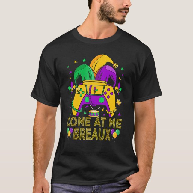 T-shirt Gamer Contrôleur De Jeux Vidéo Venez À Me Breaux M (Devant)