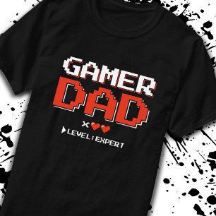 T-shirt Gamer Couple - Jeux vidéo - Papa de 2 - Gamer Papa
