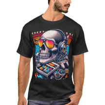 T-shirt Gamer crâne