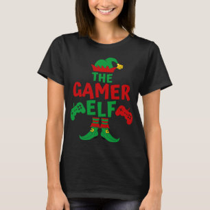 T-shirt Gamer Elf Correspondance de famille Chemises Noël 