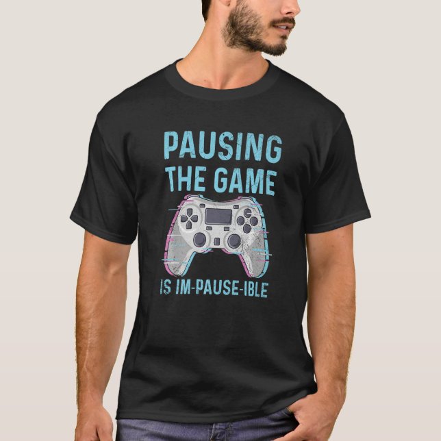 T-shirt Gamer En Ligne Pour Un Contrôleur Nerd 1 (Devant)
