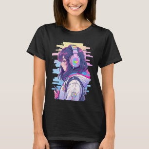 T-shirt Gamer Girl Funny Pastel Japon Anime Streamer Japon