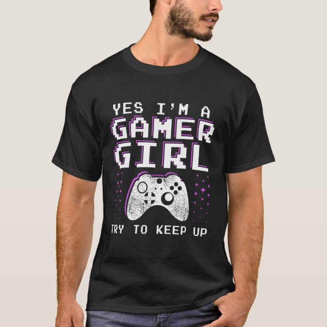 T-shirt Gamer Girl Stuff Cadeaux Pour Ados Funny Video Gam (Devant)