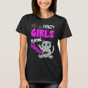 T-shirt Gamer Girs Jote Gamer Cat Consoles Gamer Gaming