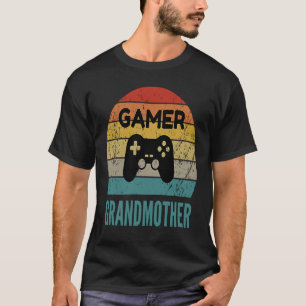 T-shirt Gamer Grand-mère Vintage 60s les années 70 contrôl