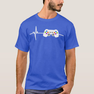 T-shirt Gamer Heartbeat contrôleur de jeu pour Nerdy Gamer