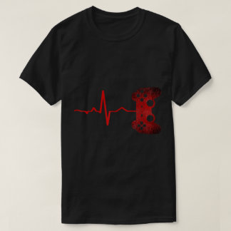 T-shirt Gamer Heartbeat Controller Design
