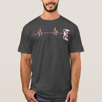 T-shirt Gamer Heartbeat Cool Video Game Controller for Ner