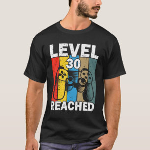 T-shirt Gamer Level 30 Reached 30th Birthday