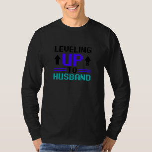 T-shirt Gamer Leveling Up Mari Je suis engagé