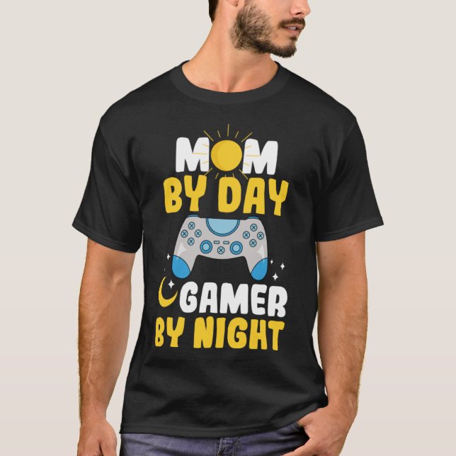 T-shirt Gamer Maman Motherhood Joystick Contrôleur vidéo G (Devant)