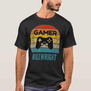 T-shirt Gamer Millwright Vintage 60s les années 70 Gaming 