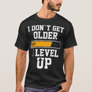 T-shirt Gamer Old Gamer T Level Up Funny PC Gaming