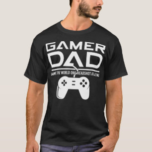 T-shirt Gamer Papa Fête des pères Retro Vidéo Jeu de je