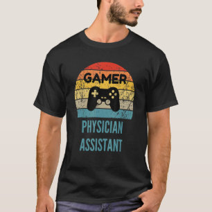 T-shirt Gamer Physician Assistant Vintage 60s les années 7