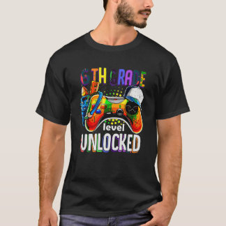 T-shirt Gamer Retour à l'école Gamepad 6e niveau