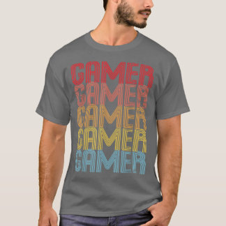 T-shirt Gamer Retro les années 70 jeu amusant