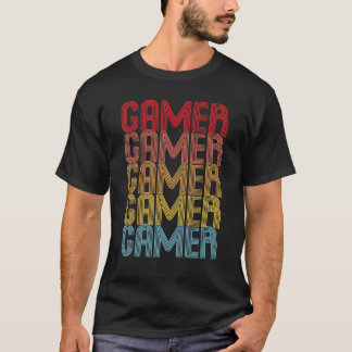 T-shirt Gamer Retro les années 70 jeu amusant