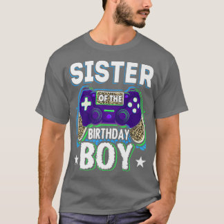 T-shirt Gamer Soeur de l'Anniversaire Jeu Vidéo de garçon