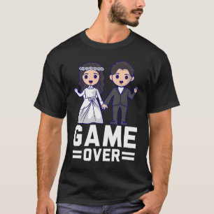 T-shirt Gamer Sur Mariée Et Groomsman Humour Hommes Femme