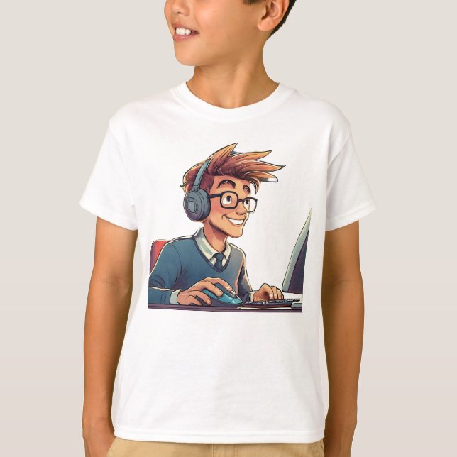 T-shirt gamer Unisex pour enfant (Devant)