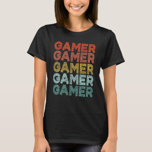 T-shirt Gamer Vintage Retro 70's 80's Style Video Game Hom