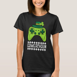 T-shirt Gamerchaun Irlandais Gamer Paddles Hommes St Patri