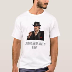 T-Shirt Games Cow-boy Vintage Fumant un Cigare