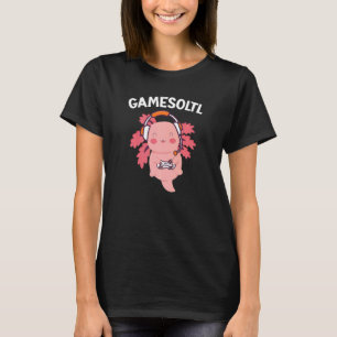 T-shirt Gamesolotl Axolotl Amphibian jeu vidéo
