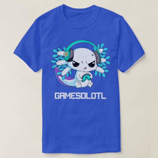 T-shirt Gamesolotl Axolotl Enfants Salamander Cute Axolotl (Design devant)
