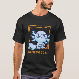 T-shirt Gamesolotl Gamer Axolotl Jouer Jeux Vidéos Walki