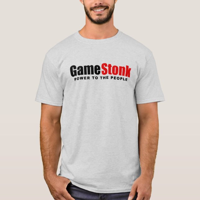 T-shirt GameStonk : Le pouvoir au peuple (Devant)