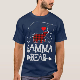 T-shirt Gamma Bear Buffalo Plaid Christmas Family Pajama 