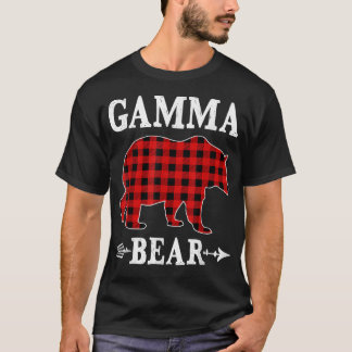 T-shirt Gamma Ours Pajama de Noël Buffalo Rouge Plaid Fami