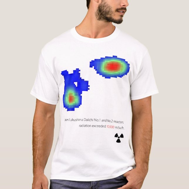 T-shirt Gamma views, between Fukushima Daiichi No.1 and No (Devant)