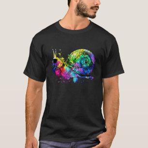 T-shirt Gamme d'escargots Retro Pop avec casque