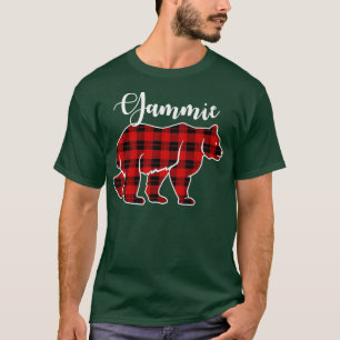 T-shirt Gammie Bear Red Plaid Tee Best Matching Family Pre