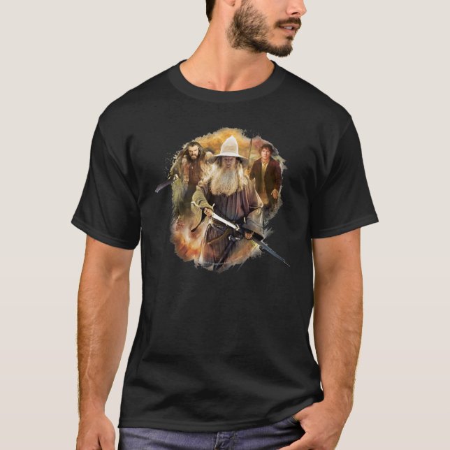 T-shirt Gandalf, THORIN OAKENSHIELD™ & BILBO BAGGINS™ (Devant)