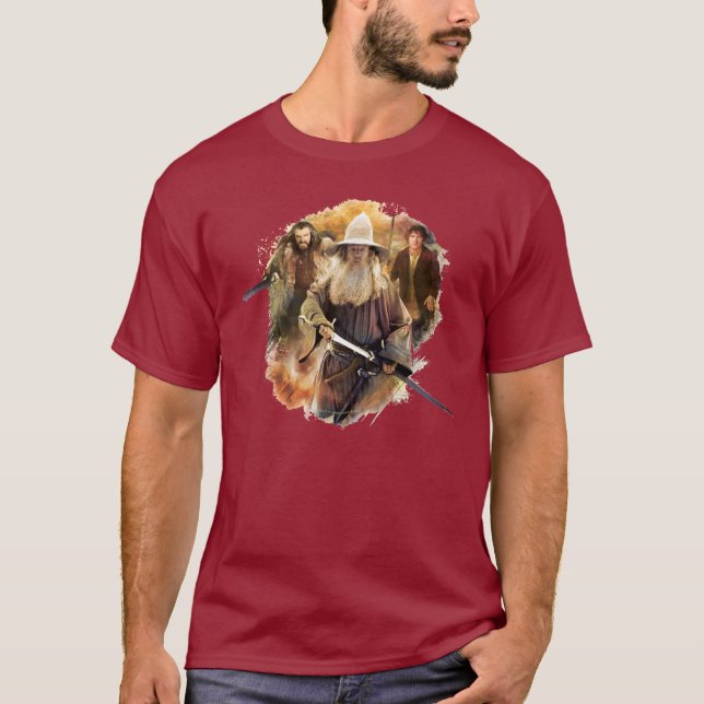 T-shirt Gandalf, THORIN OAKENSHIELD™ & BILBO BAGGINS™ (Devant)