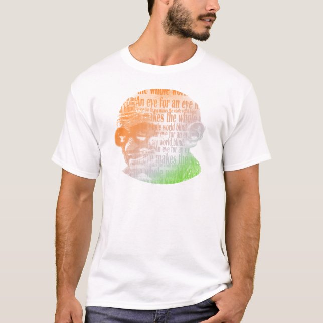 T-shirt Gandhi - oeil pour un oeil (Devant)