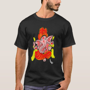 T-shirt Ganesh Ohm Yoga Troisième Œil Isha Hindou Ling