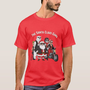 T-shirt Gang de Père Noël motard rigolo Rock and Roll