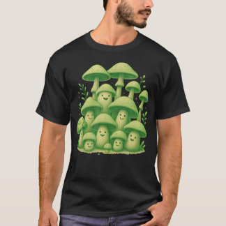T-shirt Gang des champignons souriants - Conception d'ambi