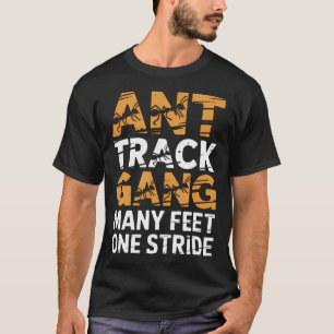 T-shirt Gang des Pistes de Fourmis Nombreux Pieds Une Foul