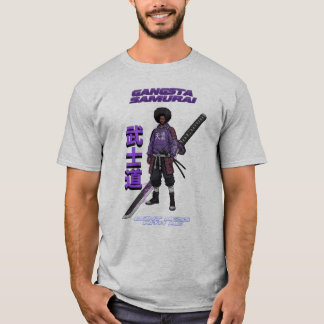 T-shirt Gangsta Samurai - Afro Street Fighter Anime Manga