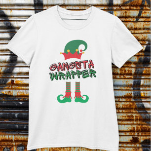 T-shirt Gangsta Wrapper Elf Legs Casquette Rouge Vert Funn