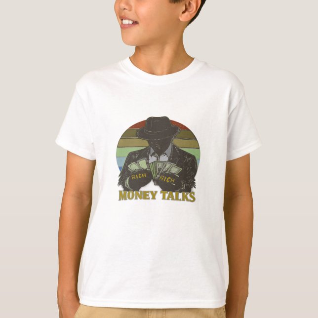 T-shirt Gangster counting cash (Devant)