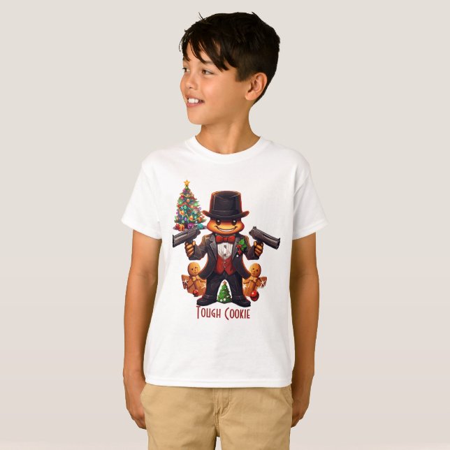 T-shirt Gangster de pain d'épices (Devant entier)