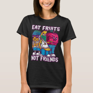 T-shirt Gangster Fruits Manger Fruits Non Amis Végétarien