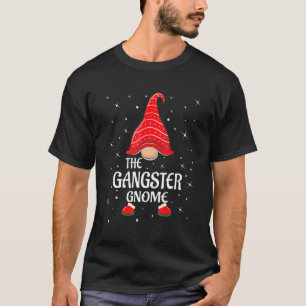 T-shirt Gangster Gnome Buffalo Plaid Matching Family Chris